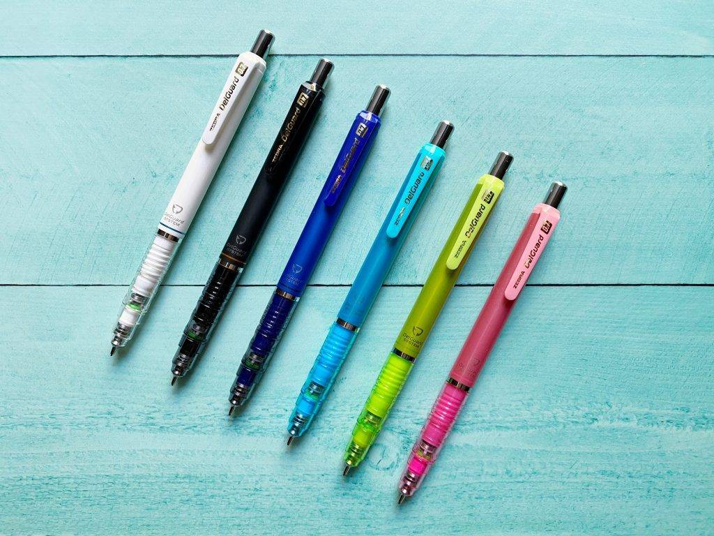 Crayon Mécanique ZEBRA Delguard 0.5 Mm - Système Anti-Casse De Mine, Gomme Intégrée, Noir