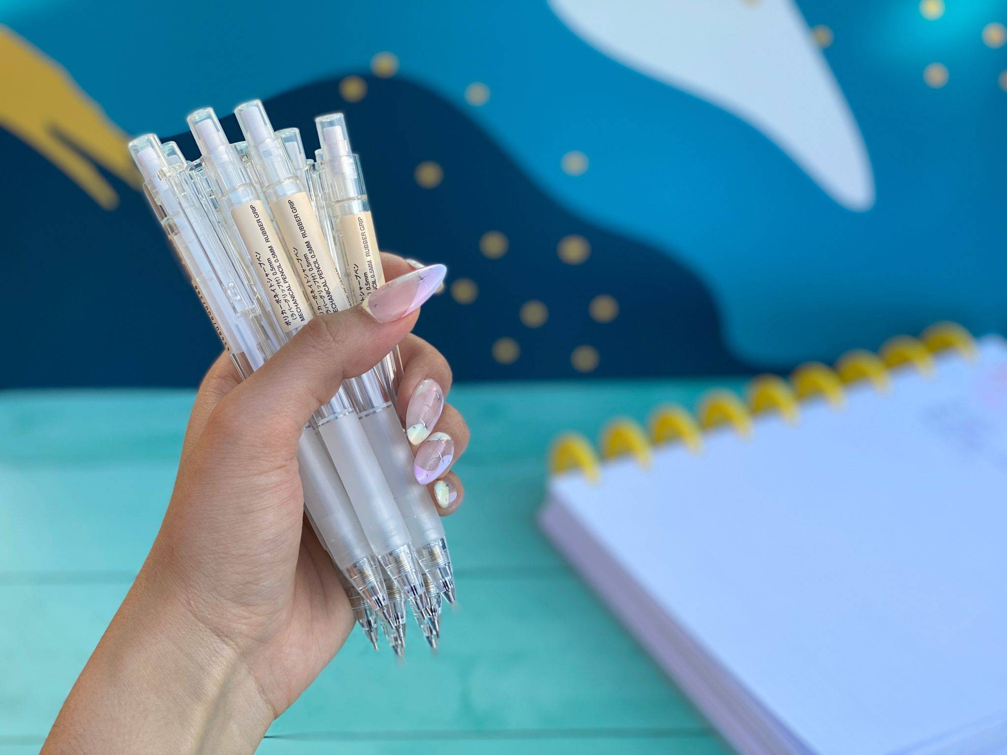 Muji Clear Mechanical Pencil 0.5mm Pau Papelería