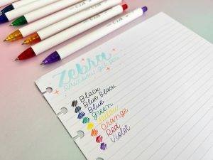 Zebra Rainbow Retractable Pen