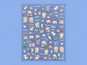 lam-n08-lamina-stickers-gatitos-y-sandia